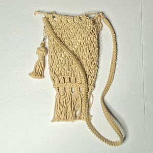 Handmade Macrame Crossbody Bag | Boho Fringe Purse